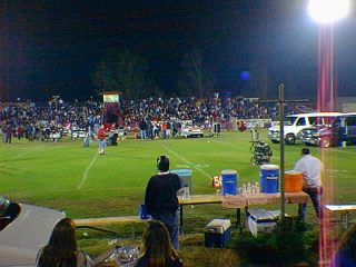 Filming the movie Boys and Girls on Kersey Field
